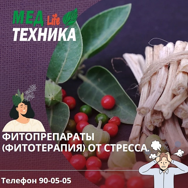 Фитопрепараты (фитотерапия) от стресса.