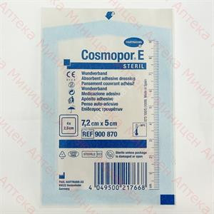 HARTMANN ПОВЯЗКА СТЕР COSMOPOR E STERIL САМОКЛЕЮЩ.ПОСЛЕОПЕРАЦ 7.2СМX5 №1 (900870)