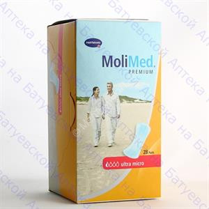 HARTMANN ПРОКЛ.УРОЛОГ MOLIMED PREMIUM ULTRA MICRO №28 /ВПИТ. 80 МЛ/ (168131)