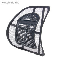 Ортопедическая спинка на сиденье TORSO с вертикальным массажером черный 38×39 см