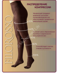 Колготки лечебно-профилактические Filorosso Terapia 140 дэн 2 класс кофе