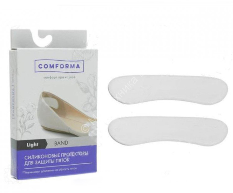 С 1415 Вкладные  приспоc.Comforta Протекторы силик. для защиты пяток Light BAND