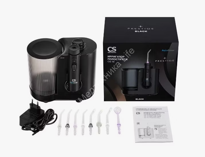 Ирригатор полости рта CS Medica AquaPulsar CS-10 PRESTIGE Black (черный)